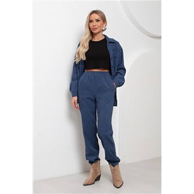 Брюки вельветовые синие Мари №1