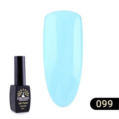 Гель лак Global Fashion BLACK ELITE 099, 8 мл