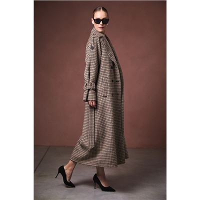 Пальто женское темно-бежевый