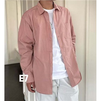 06601 Рубашка мужская пудра