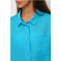 Рубашка короткая  S021_Cerulean Blue/Голубой