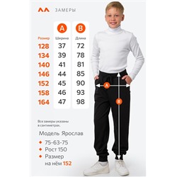 Детские брюки из футера с микроначесом Happyfox