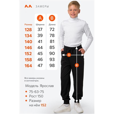 Детские брюки из футера с микроначесом Happyfox