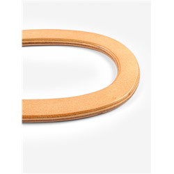 Ручки для сумок деревянные, d=13×7.5 / 17×11.5 см, 2 шт., бежевые