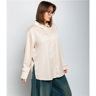 Рубашка #ОКТ085005, кремовый