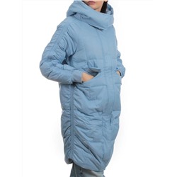 3064 BLUE Пуховик зимний женский (80% пух, 20% перо)