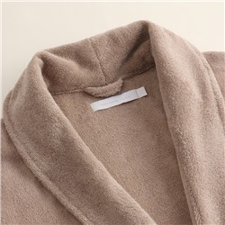 Халат махровый женский SL HOME: Basic «Саббиа», хлопок 100%, коричневый