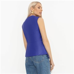 Жилет приталенного силуэта, Откровенно стильная (синий)