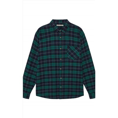 Рубашка F521-0460 green-blue