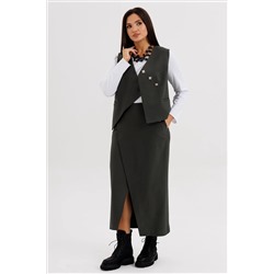 Костюм юбочный 5282 зеленый