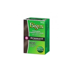 Краска для волос без аммиака и перекиси Bigen B Natural Black цвет B Натуральный Черный 6гр