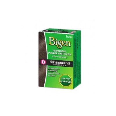 Краска для волос без аммиака и перекиси Bigen B Natural Black цвет B Натуральный Черный 6гр