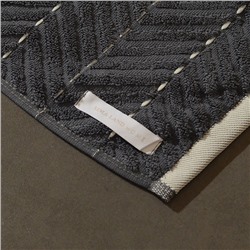 Коврик махровый SL HOME: Lines "Гри Сандре" 50х70 см, 100% хлопок, 750 г/м2