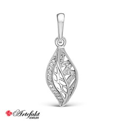 Серебряная подвеска 925 пробы с бесцветными фианитами - 171