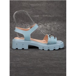 08-PEY182-5 LIGHT BLUE Босоножки женские (натуральная кожа)