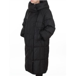 8892 BLACK Пальто зимнее женское (200 гр. холлофайбер)