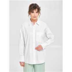 Блузка белая прямая