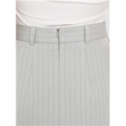 Юбка бледно-зелёная в тонкую полоску