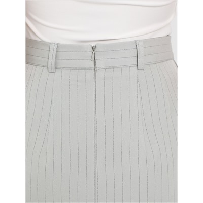 Юбка бледно-зелёная в тонкую полоску
