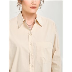 Блузка прямая в цвете экрю