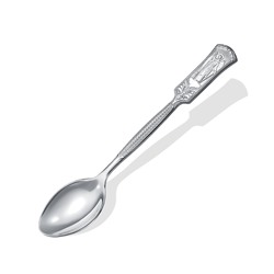 Ложка из серебра штампованая
