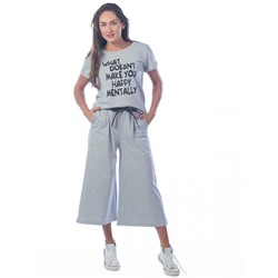 Костюм женский What doesnt КЛК1389П3  серый меланж