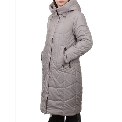TR-2303 GRAY BEIGE Пальто зимнее женское (верблюжья шерсть)