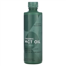 Sports Research, органическое масло MCT C8, с нейтральным вкусом, 473 мл (16 жидк. унций)