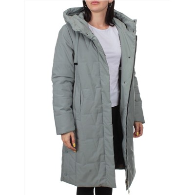 1120 GRAY Пальто зимнее облегченное женское (холлофайбер 150 гр.)