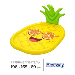 Бассейн надувной Bestway «Солнечный ананас» 52565, 196×165 см, от 2 лет
