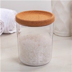 Ёмкость для сыпучих продуктов, 300 мл, d=8 см, h=10,2 см, пластик, прозрачная