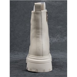 04-M3-886 BEIGE Ботинки зимние женские (натуральная кожа, натуральный мех)