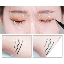 (ЗАМЯТА КОРОБКА) Стойкая подводка-фломастер в блестящем футляре QIC Waterproof Eyeliner
