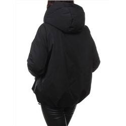 H24-816 BLACK Куртка зимняя женская (150 гр. холлофайбер)