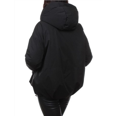 H24-816 BLACK Куртка зимняя женская (150 гр. холлофайбер)