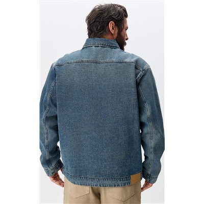 Куртка джинс F611-1260 d.blue