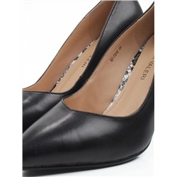 06-HJ-P342 BLACK Туфли женские (натуральная кожа)