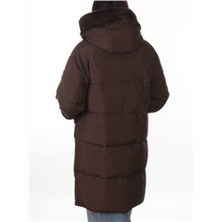 6093 BROWN (COFFEE) Куртка зимняя женская оверсайз (200 гр. холлофайбер)