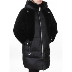 8368 BLACK Куртка зимняя женская (200 гр. холлофайбер)