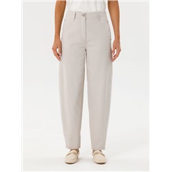 Брюки укороченные в цвете сафари