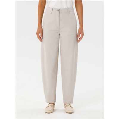 Брюки укороченные в цвете сафари