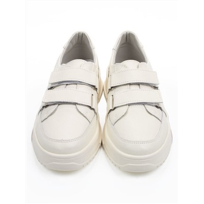 03-C138-2 LT. BEIGE Полуботинки спортивные женские (натуральная кожа)