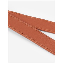 Ручка для сумки, с карабинами, 60±1 см × 2 см, светло-коричневая