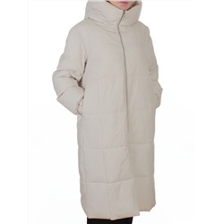 9917 LT. BEIGE Пальто зимнее женское (150 гр. холлофайбер)