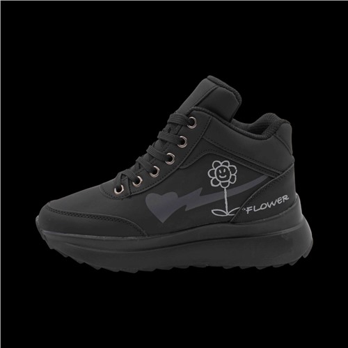 Кроссовки на меху В939-1 черные Размер 40