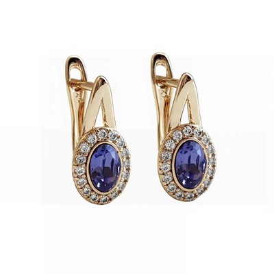 Серьги с кристаллами Swarovski