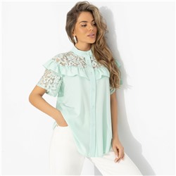Рубашка нарядная, Королева момента (мятная)