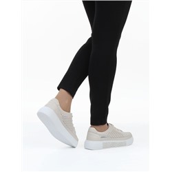 03-C322-2A BEIGE Полуботинки летние женские (натуральная кожа)