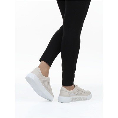 03-C322-2A BEIGE Полуботинки летние женские (натуральная кожа)