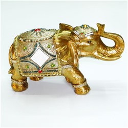 Слон полист. gold silver romb 27*16*10 см